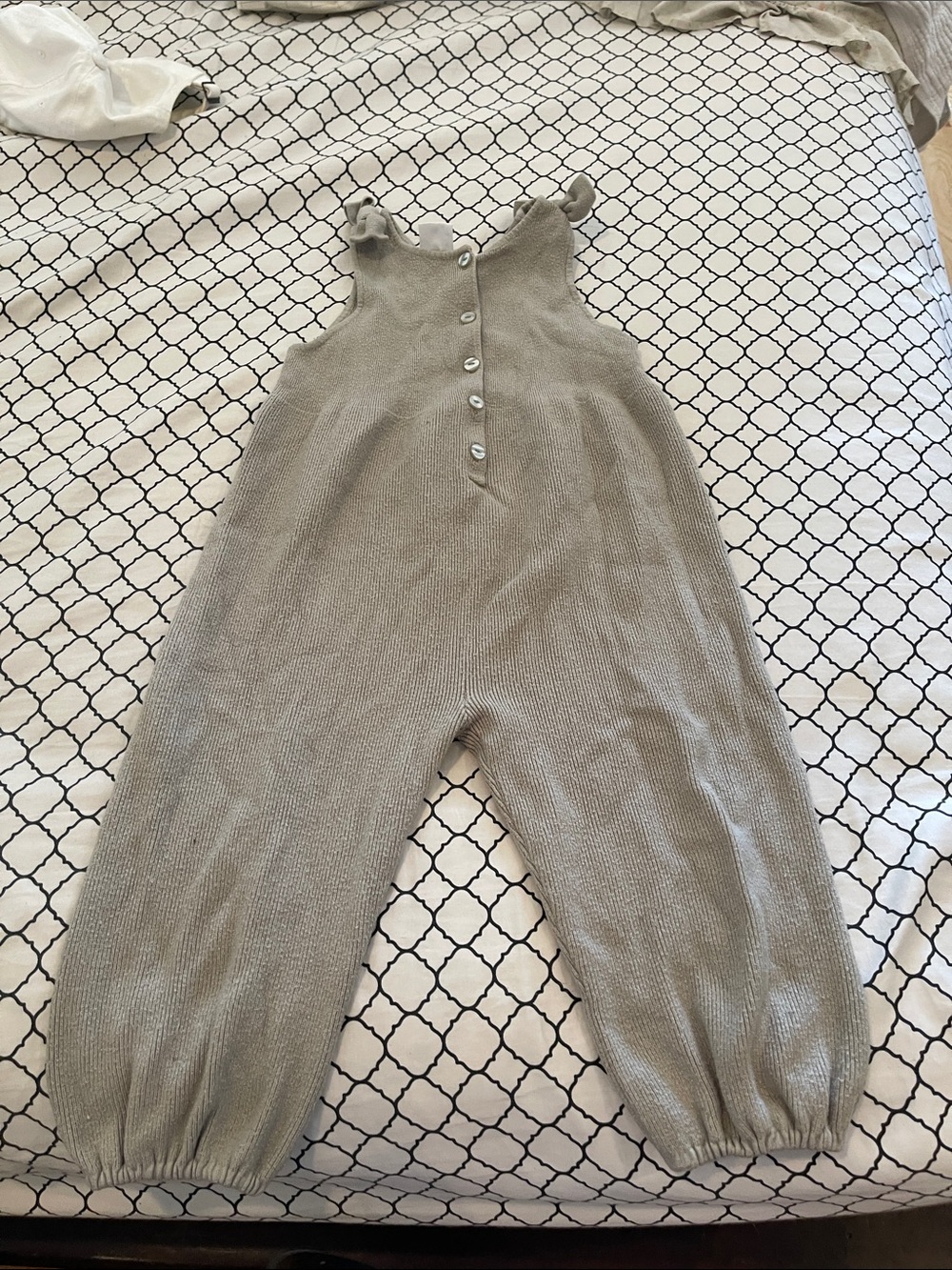 Ara Neutral Taupe Knit One-Piece Romper